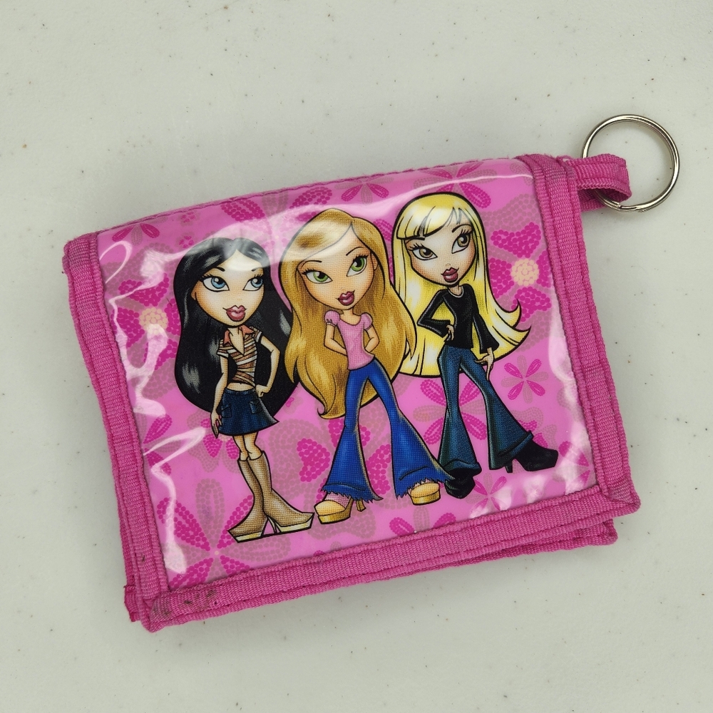 Vintage Lil Bratz Pink Cartoon Character Wallet Y2k Aesthetic